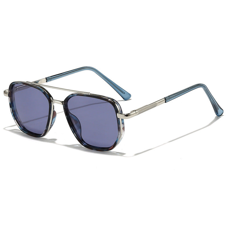 New UV-Protective Chanel-Style Metal Sunglasses For Men