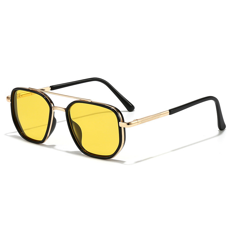 New UV-Protective Chanel-Style Metal Sunglasses For Men