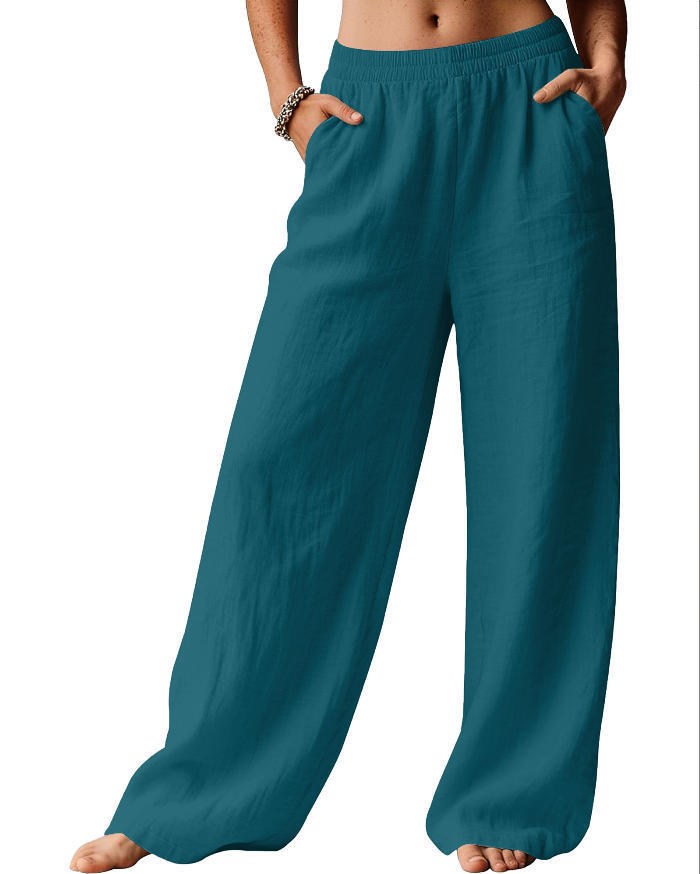 Loose Casual Everyday Commuter Style For Women Straight-leg