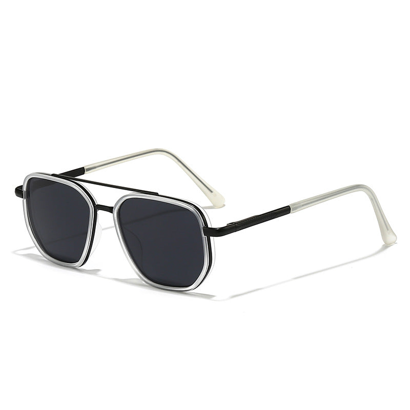 New UV-Protective Chanel-Style Metal Sunglasses For Men