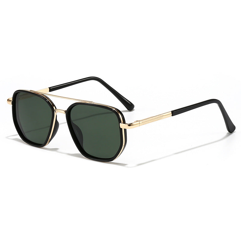 New UV-Protective Chanel-Style Metal Sunglasses For Men