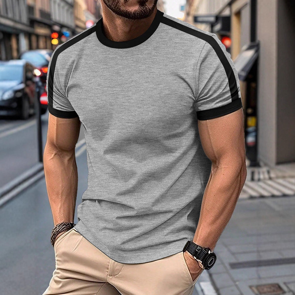 Mens Casual Short-sleeve Sports T-shirt