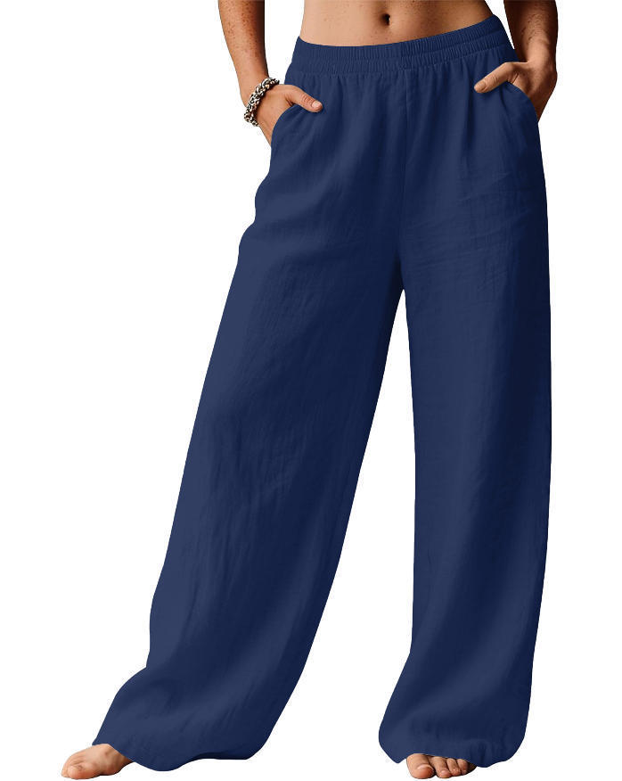 Loose Casual Everyday Commuter Style For Women Straight-leg